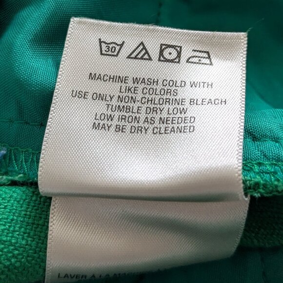 Elevenses Pants Women's Size 2 Green Anthropologie Brighton Linen-blend Pants - Picture 9 of 12